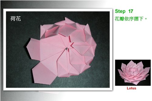 纸艺花通过组合折纸图解的方式让大家更好的理解手工纸艺花