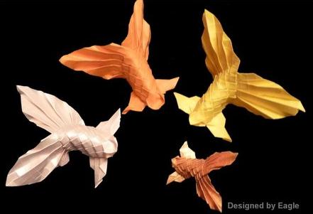 折纸金鱼的手工折纸教程手把手教你制作逼真的折纸金鱼