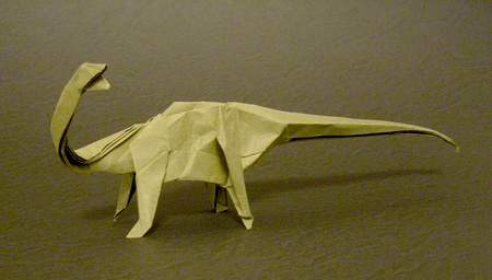 神谷哲史恐龙折纸之巴洛龙折纸图解教程