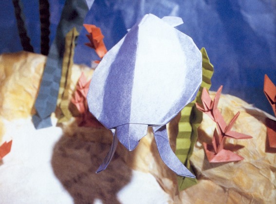 川崎敏和折纸海龟的折纸图解教程