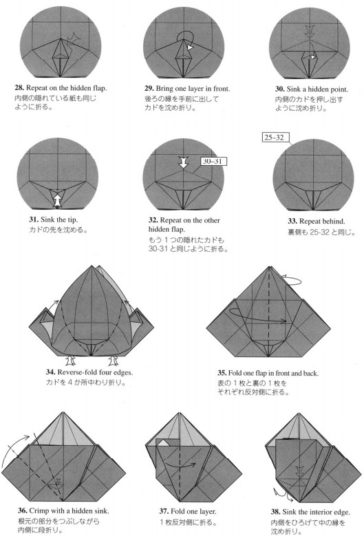 手工折纸蜻蜓的折纸图解教程成为大家制作折纸蜻蜓的一个基本方式