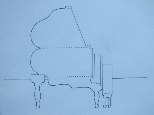 七夕情人节立体贺卡主要展现出来的是一个立体的钢琴的制作方法
