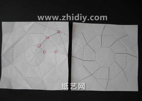 独特的折纸盒子基本折法提供给大家一个思路非常清楚的手工折纸盒子做法