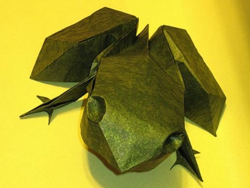 纸青蛙折纸大全图解的折法图解视频教程手把手教你纸叠青蛙怎么折