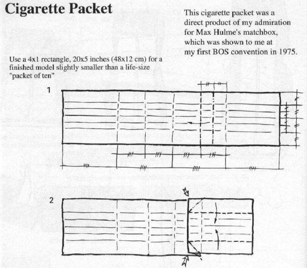 折纸盒子的图解教程帮助你制作出类似于香烟盒一样的收纳盒来