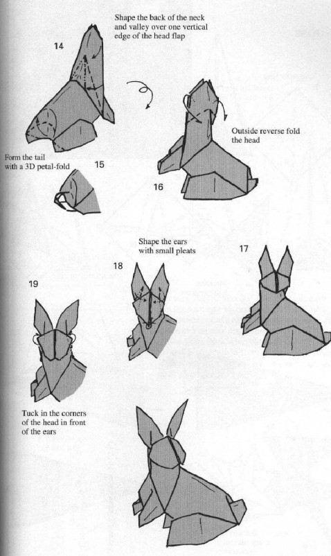 折纸兔子的折法图解教程手把手教你制作各种造型精美的折纸兔子