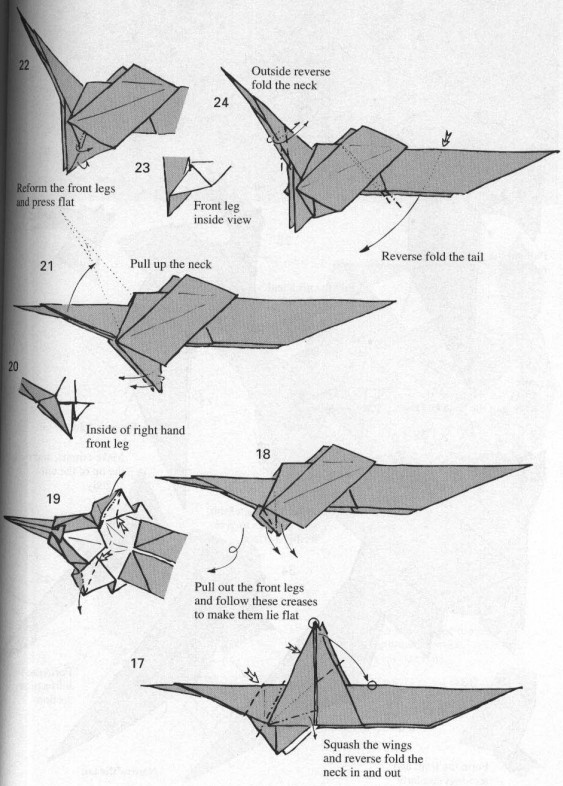 折纸大全图解让你知道如何通过手工折纸的方式制作出独特的西方折纸龙