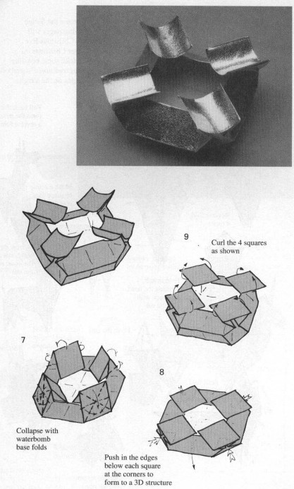 漂亮的折纸烟灰缸基本的折纸操作方法还是相当简单和容易上手的