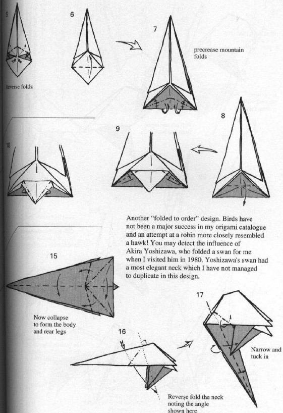 折纸鹅的基本折法告诉我们如何折叠出构型精美的折纸鹅