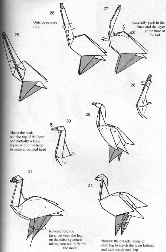 简单折纸鹅展现的是非常简单的折纸鹅是如何通过手工折纸的方式完成的