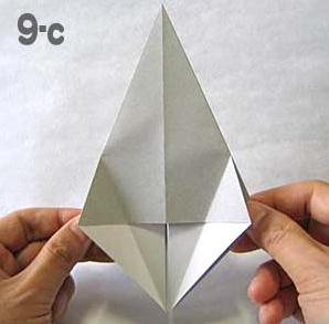 手工折纸幽灵的基本折纸教程表现出折纸制作的神奇魅力