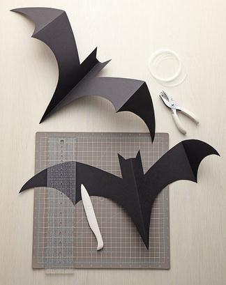 手把手的教你完成万圣节简单蝙蝠纸模型的制作