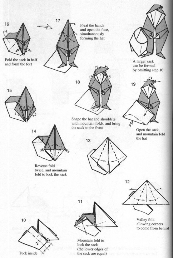 学习折纸圣诞老人的制作让你折叠出漂亮的折纸圣诞老人来