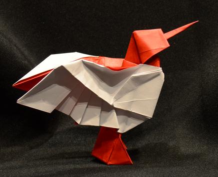 折纸大全之折纸蜂鸟的折纸鸟视频教程