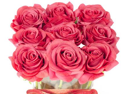 玫瑰花语之九朵玫瑰花代表长长久久【附简单的玫瑰花折法】