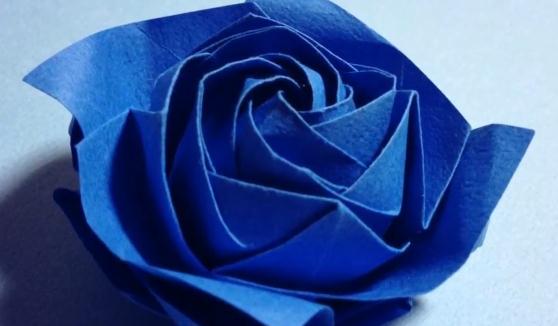 折纸玫瑰花的折法之蔷薇折纸玫瑰花折纸视频教程