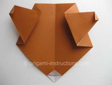 常见的各种构型的儿童折纸小熊的折纸图解教程告诉你如何制作出漂亮的折纸小熊