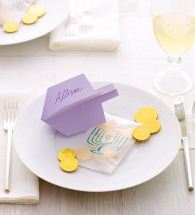 感恩节手工制作之简单餐桌卡片装饰模版