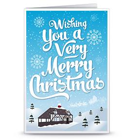 圣诞贺卡之祝福圣诞节PDF打印贺卡免费下载与制作