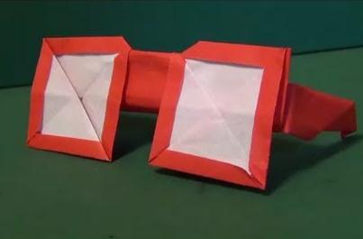 折纸大全教程之折纸眼镜折纸视频教程