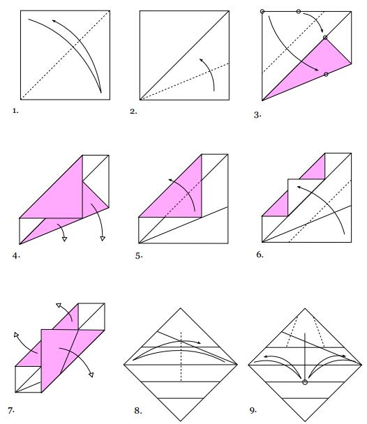 独特的折纸图解教程告诉你如何制作出漂亮的折纸兰花来