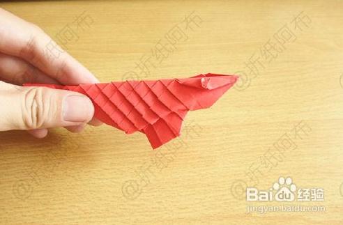 到这里我们已经可以看到折纸鲤鱼的制作已经比较清晰的呈现出来了