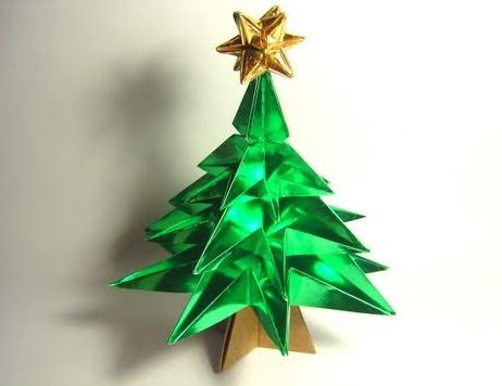 圣诞节折纸大全立体折纸圣诞树的手工DIY制作折法视频教程