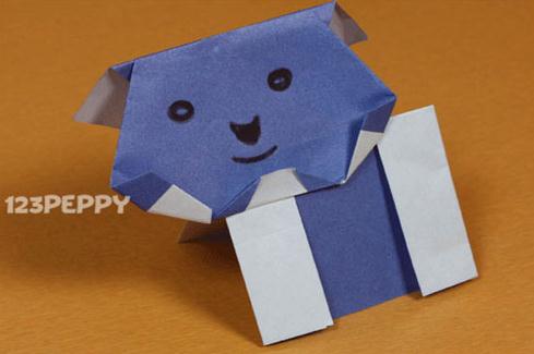 儿童折纸大全教程教你最新的儿童折纸小熊的制作—儿童节手工折纸