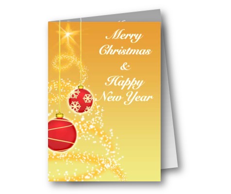 圣诞节装饰物小吊饰 可打印圣诞贺卡的PDF模版免费下载