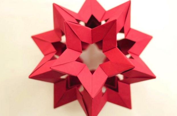 圣诞节折纸花球之新年灯笼制作方法手工折纸视频教程详解