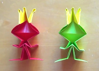 青蛙王子折纸大全教程 卡通折纸小动物手工制作大全
