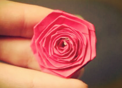 玫瑰花的折法大全之卷纸玫瑰花的具体折叠制作方法如何做
