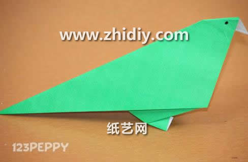 儿童折纸鹦鹉的手工折纸图解教程手把手教你制作出漂亮的折纸小鸟