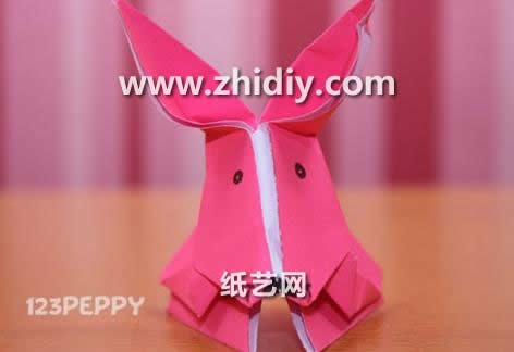 折纸小兔子的折法教程手把手教你制作儿童折纸小兔子