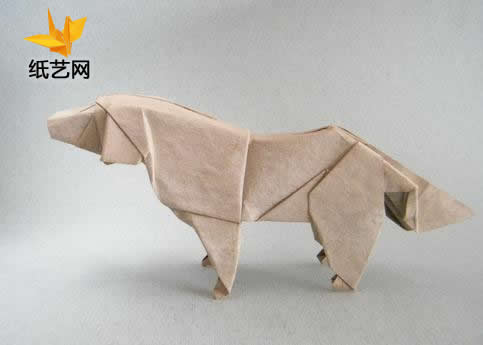 神谷哲史折纸金色寻回犬折纸图纸教程