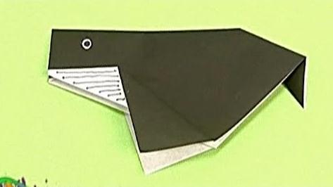 儿童折纸大全教程告诉你如何折出简单有趣的鲸鱼来
