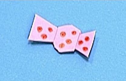 简单折蝴蝶结教程教你如何折叠出蝴蝶结来【儿童折纸大全】