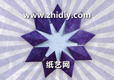 折纸大全折纸星星折纸花的折法教程手把手教你制作精致的折纸星星花