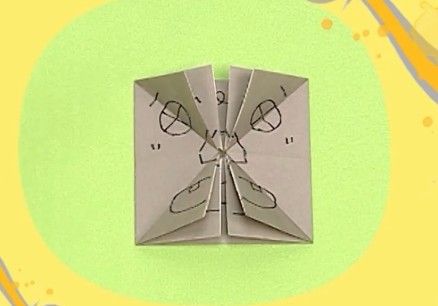 儿童手工制作大全折纸视频教程之简单折纸人脸的折法