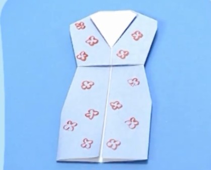儿童简单折纸连衣裙教程就在儿童折纸大全视频