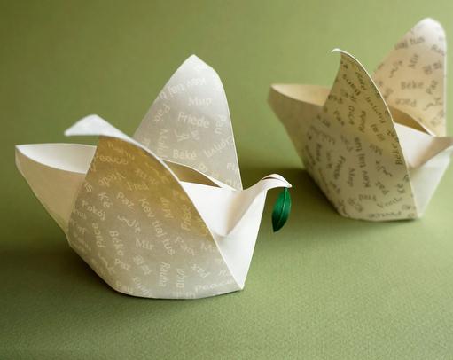 折纸大全之和平鸽折纸盒子的折纸视频教程教你精致的折纸收纳盒
