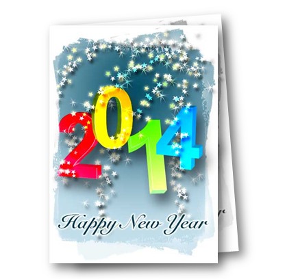 新年手工制作大全2014可打印新年贺卡的模版下载与分享