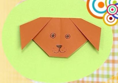 可爱小狗简单折纸视频教程【儿童手工制作大全折纸篇】