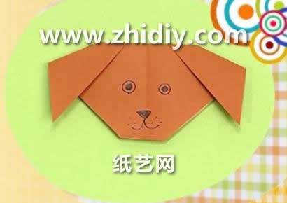 简单儿童折纸小狗的折法图解教程手把手教你制作出漂亮的折纸小狗