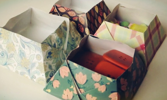 diy收纳盒的糖果折纸盒子的简单手工折纸大全视频教程