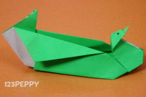 儿童创意手工折纸小鸟盒子的手工制作大全教程