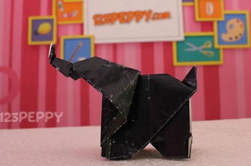 简单折纸大象的叠法教程教你儿童折纸大全手工制作大象