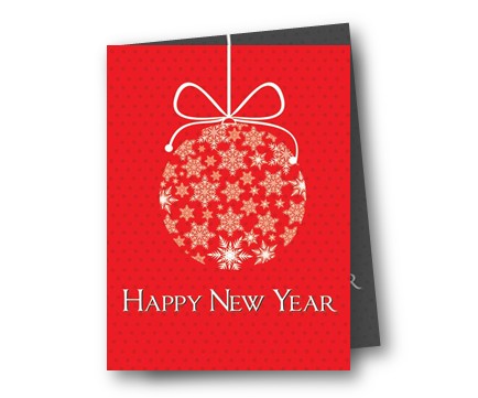 2014新年贺卡素材手工制作大全之装饰星小球可打印新年贺卡的模版