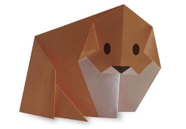 儿童折纸大全教你简单的松毛犬狗狗折纸图解教程