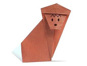 儿童折纸大全手把手教你简单的折纸猴子折纸图解教程